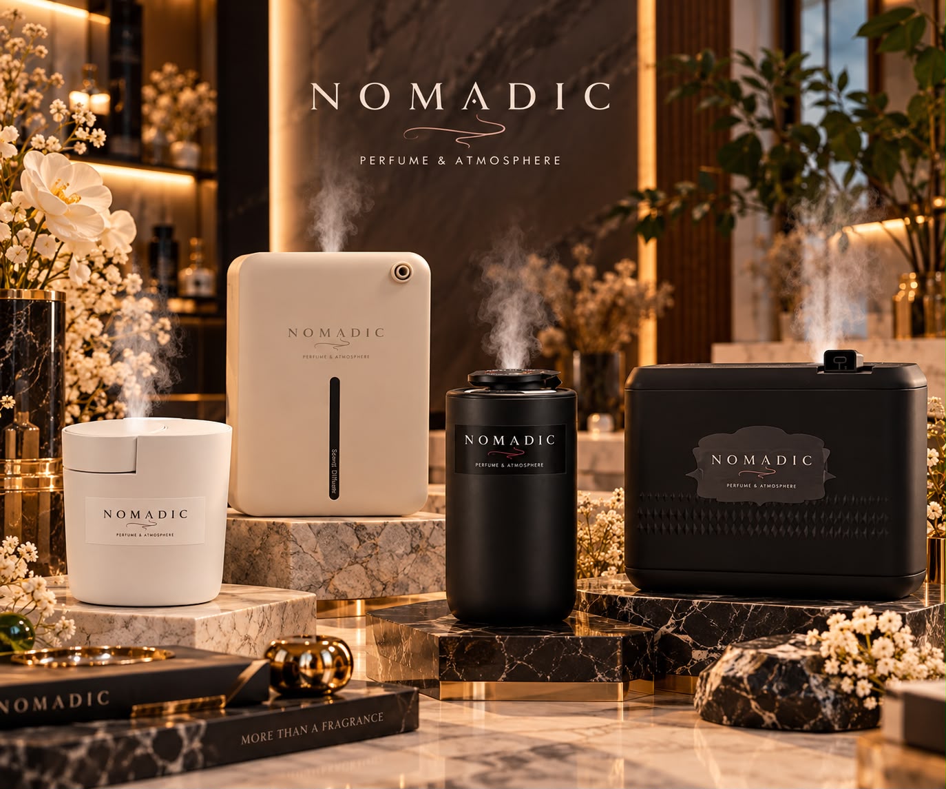 Alege parfumul potrivit pentru fiecare spatiu cu Nomadic